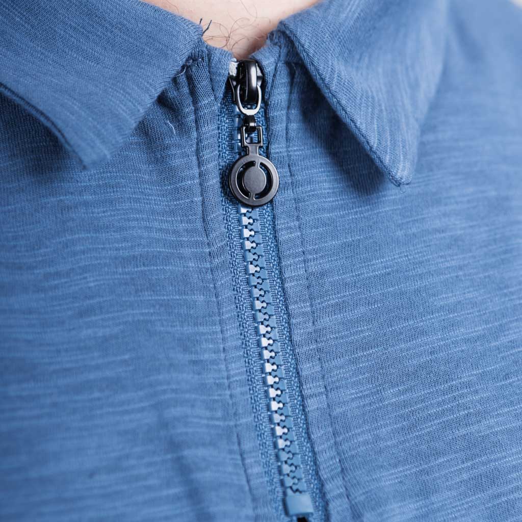 Achall Jersey Zip Polo Shirt - Mallard