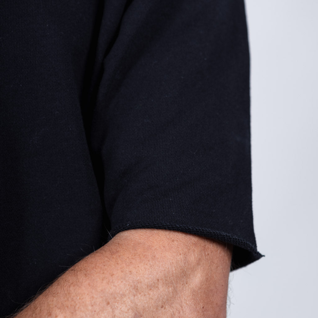 Achray Half Sleeve Sweat - Jet Black