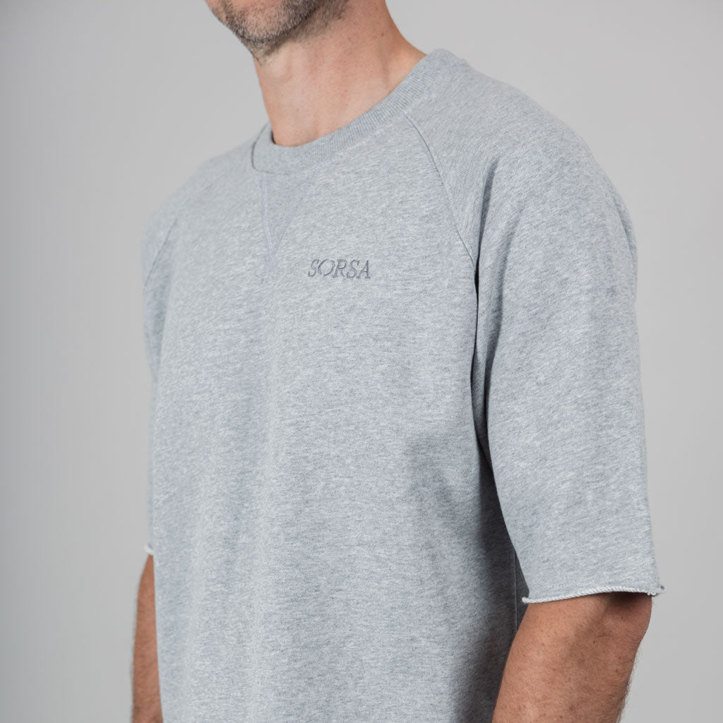 Achray Half Sleeve Sweat - Silver Marl