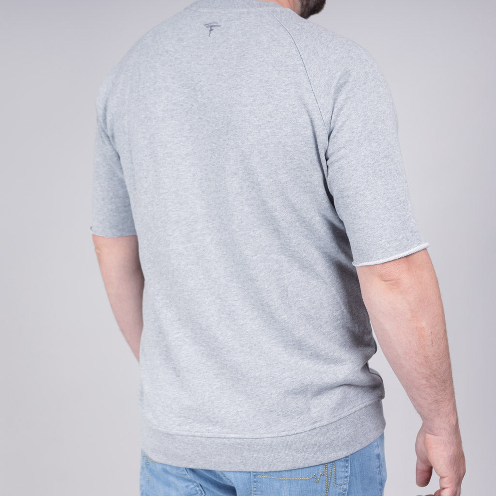 Achray Half Sleeve Sweat - Silver Marl