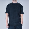 Awe Velour Towelling Rib Neck T-Shirt