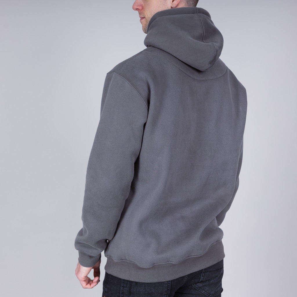 Belston British Back Sweat Hoodie - Khaki Marl