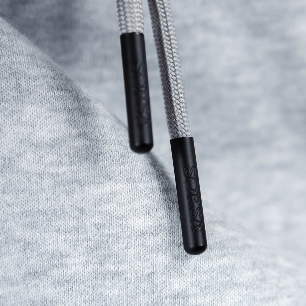 Belston British Back Sweat Hoodie - Silver Marl