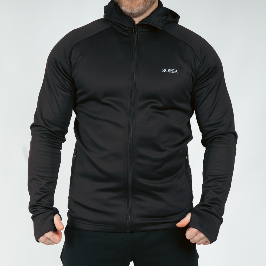 Breacon High Neck Zipper Fleece Jet Black