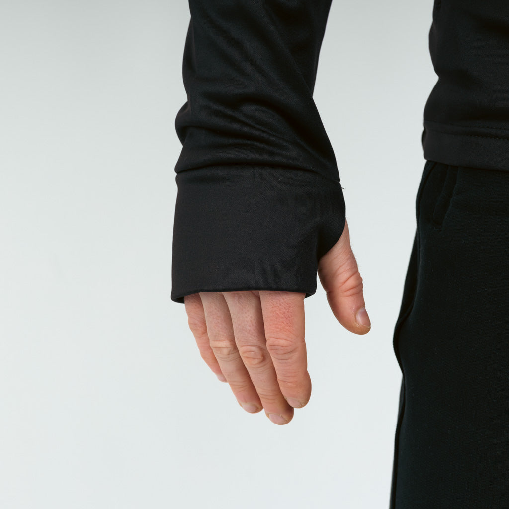 Breacon High Neck Zipper Fleece Jet Black