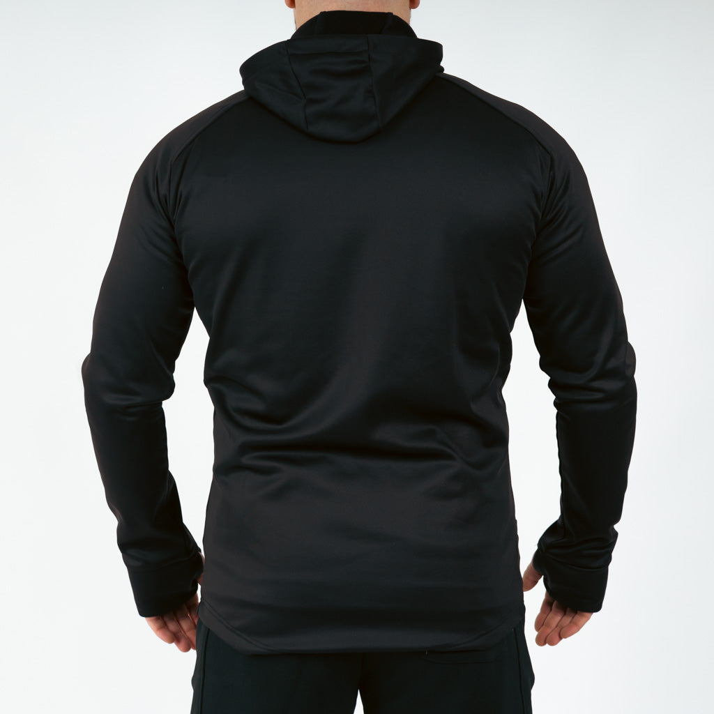 Breacon High Neck Zipper Fleece Jet Black