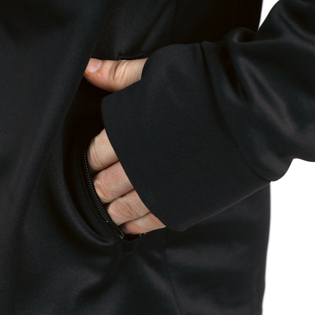 Breacon High Neck Zipper Fleece Jet Black