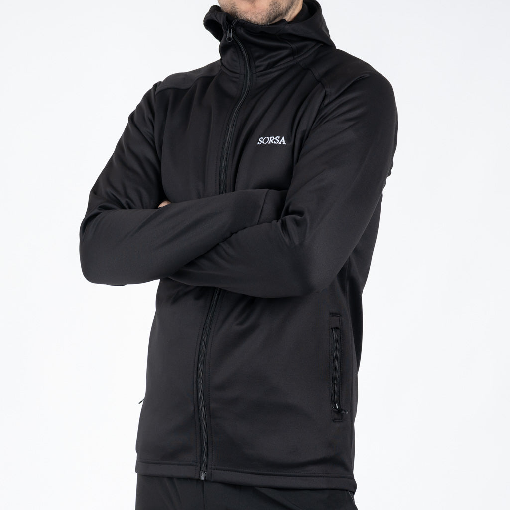 Breacon High Neck Zipper Fleece Jet Black