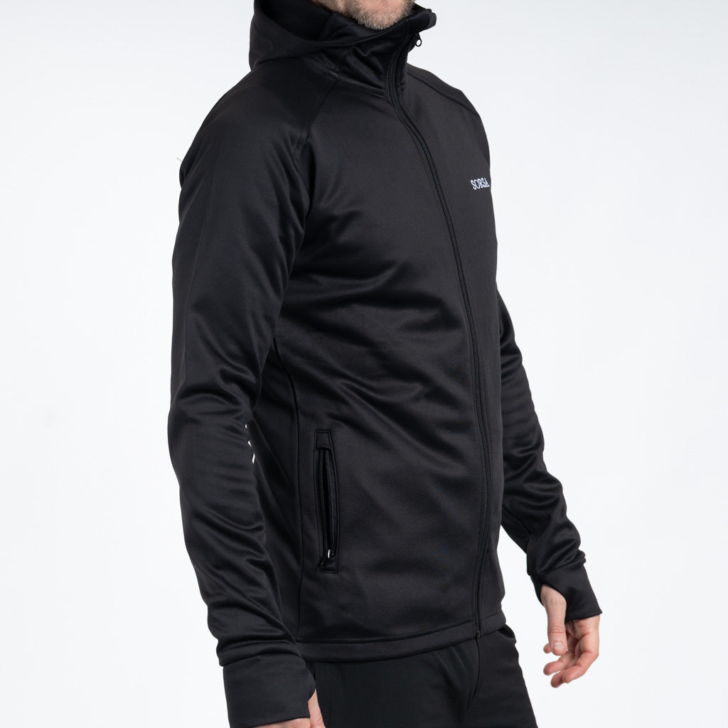 Breacon High Neck Zipper Fleece Jet Black