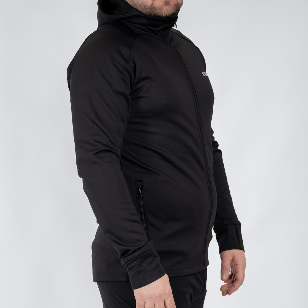 Breacon High Neck Zipper Fleece Jet Black