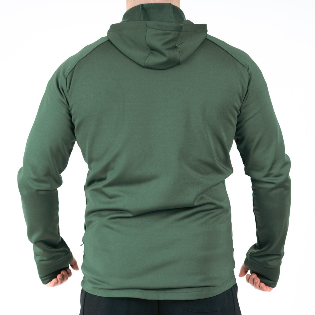 Breacon High Neck Zipper Fleece Moss Green
