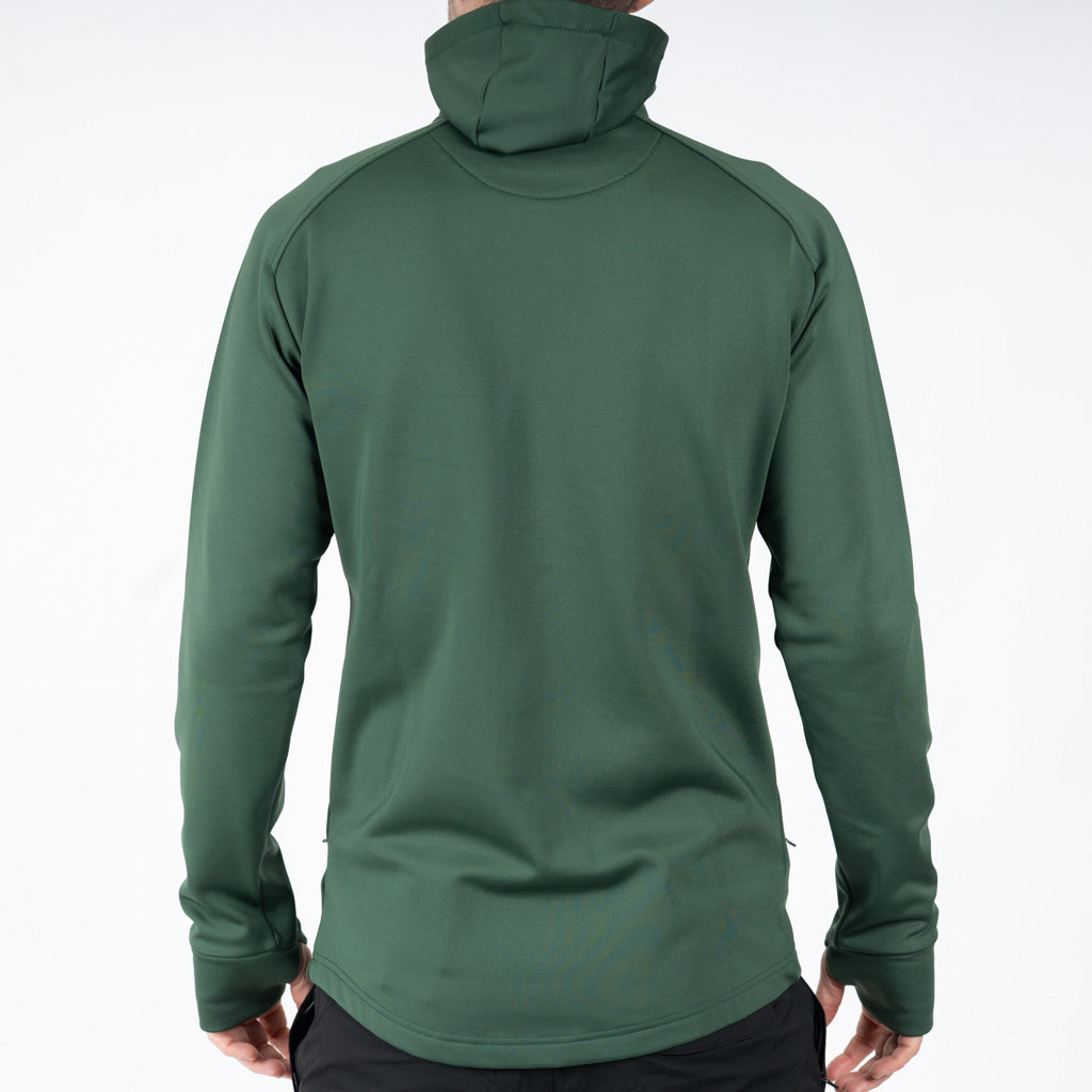 Breacon High Neck Zipper Fleece Moss Green