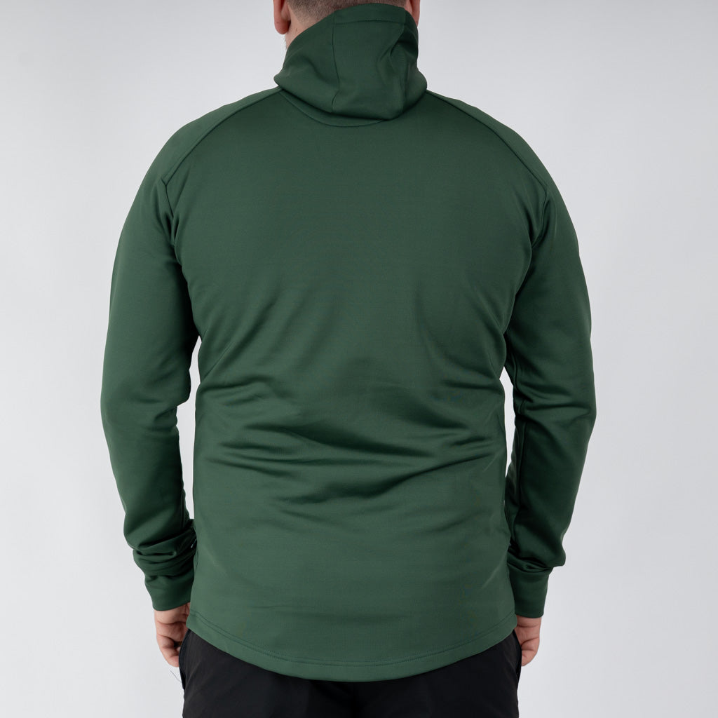 Breacon High Neck Zipper Fleece Moss Green
