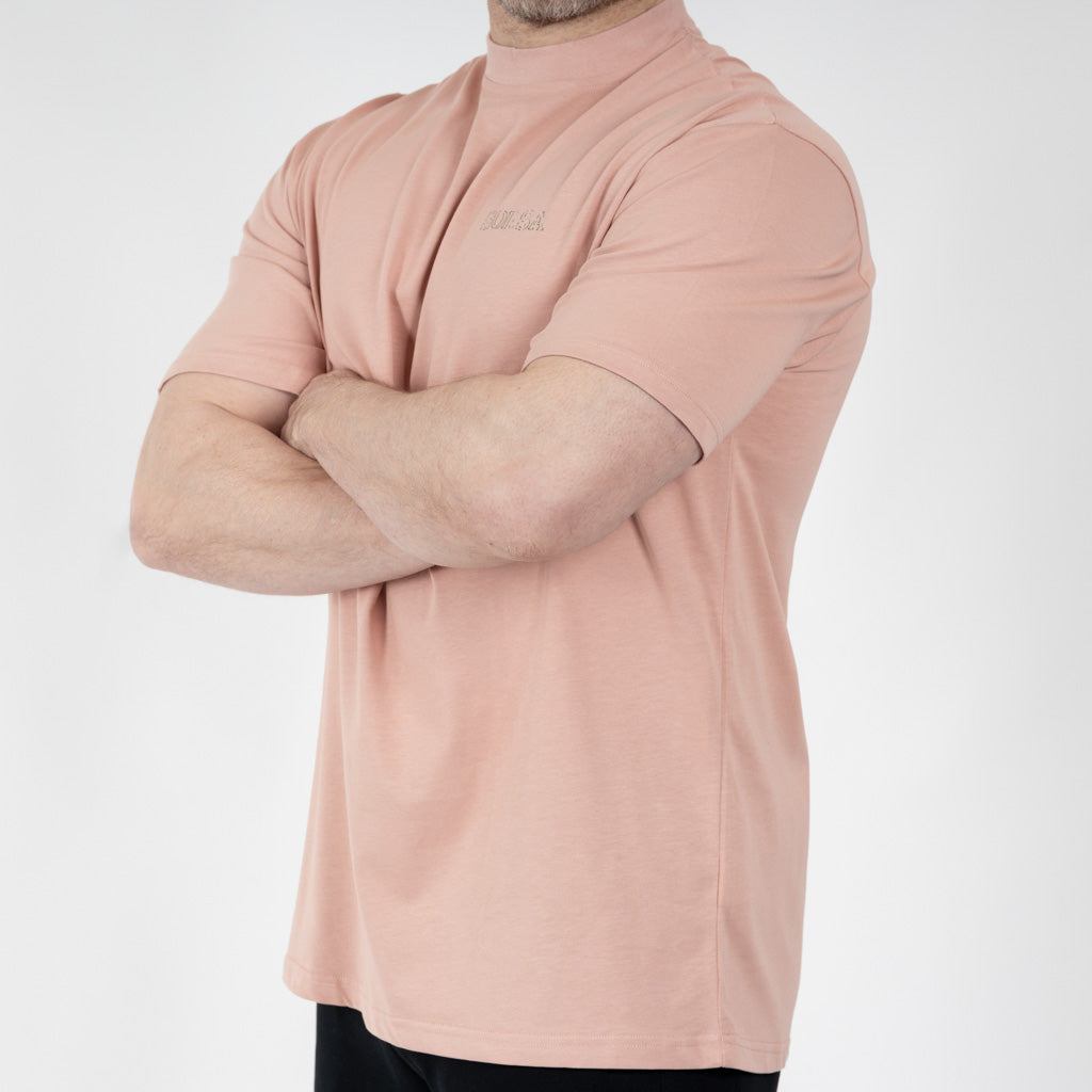 Bute Heavy Weight Cotton T-Shirt - Coral
