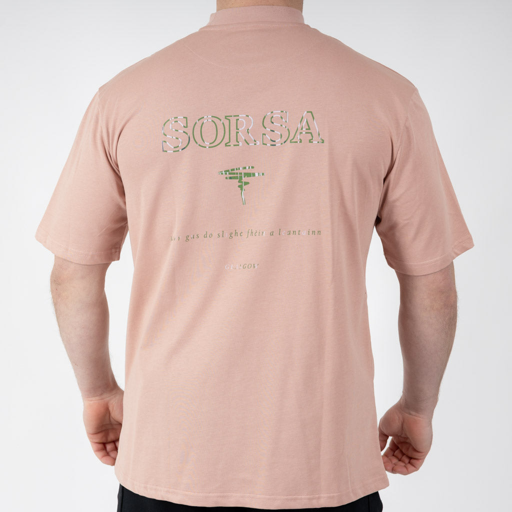 Bute Heavy Weight Cotton T-Shirt - Coral