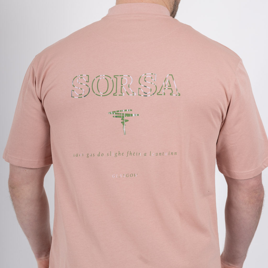 Bute Heavy Weight Cotton T-Shirt - Coral