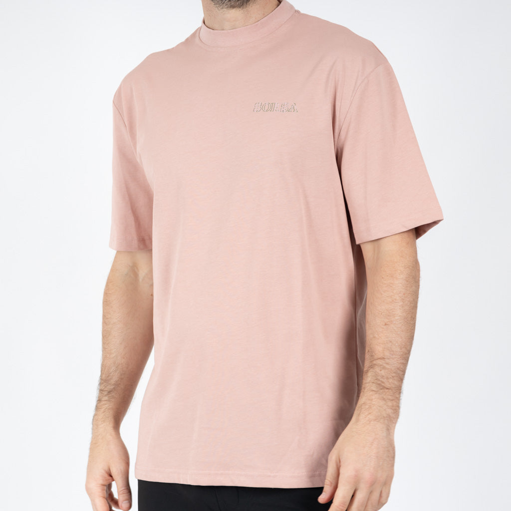 Bute Heavy Weight Cotton T-Shirt - Coral