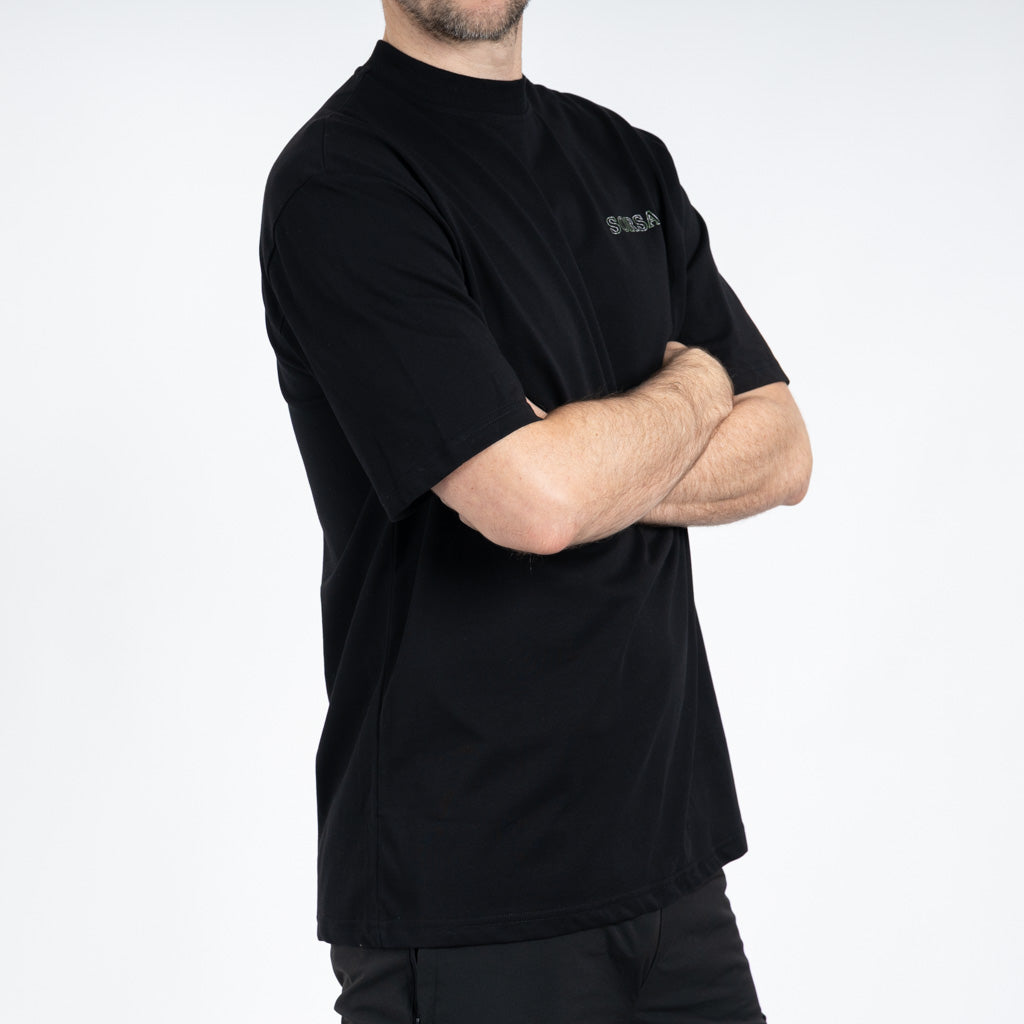 Bute Heavy Weight Cotton T-Shirt - Jet Black