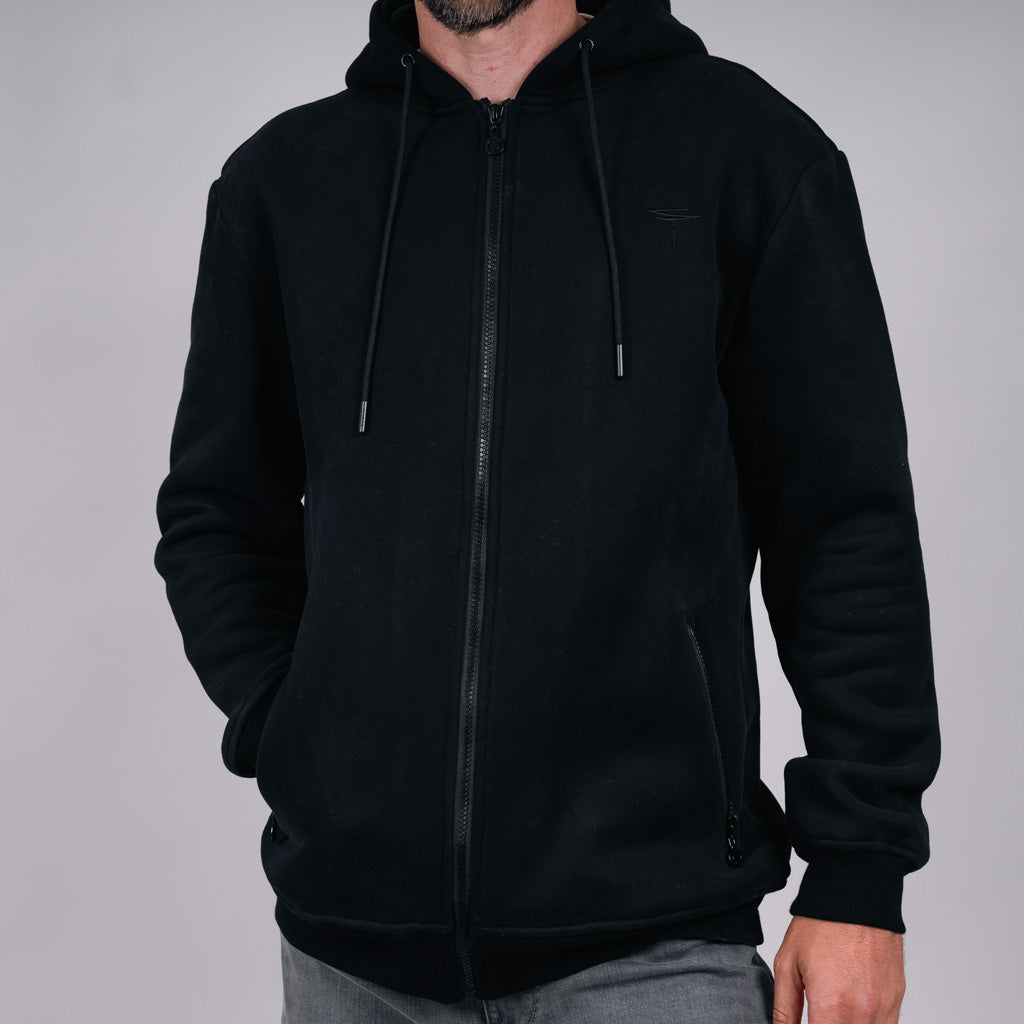 Calder Brush Back Zip Sweat Hoodie