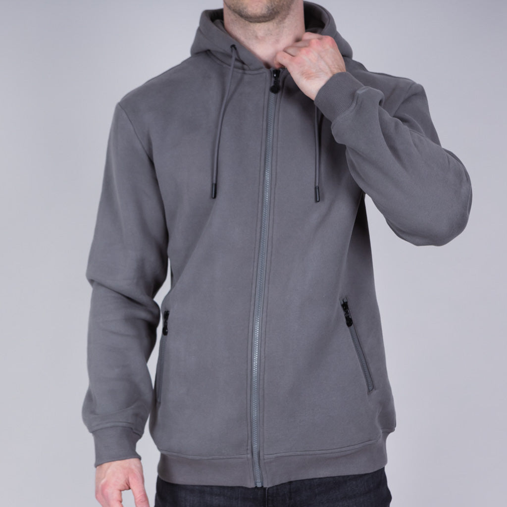 Calder Brush Back Zip Sweat Hoodie