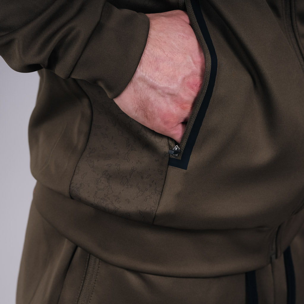 Carrie Stretch Track Top - Four Leaf