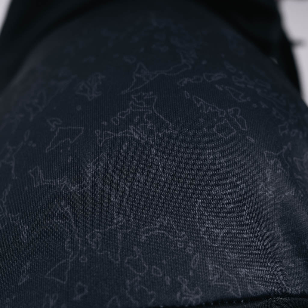 Carrie Stretch Track Top - Jet Black