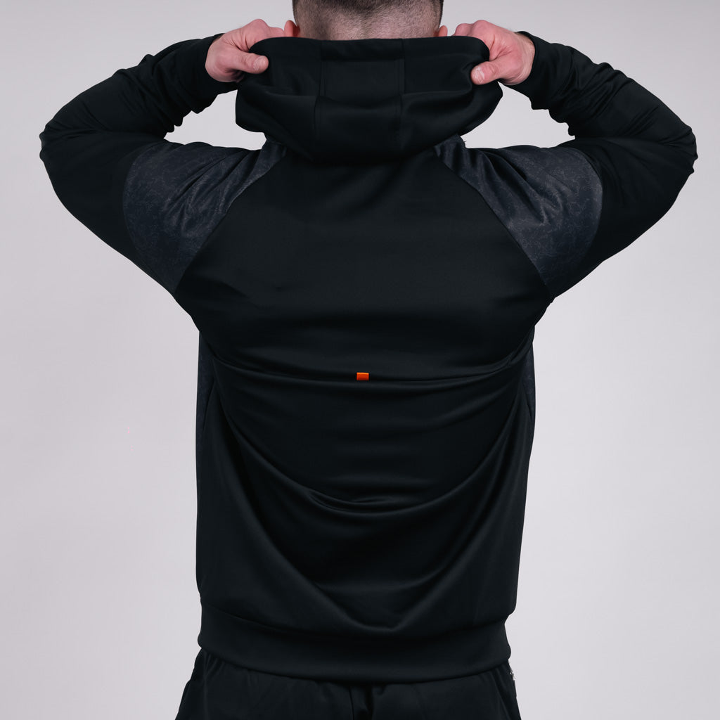 Carrie Stretch Track Top - Jet Black