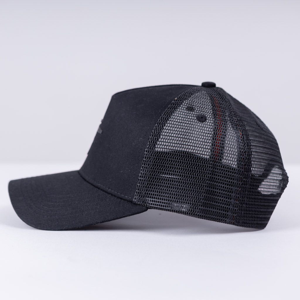 Choir Cotton Truckers Cap - Jet Black