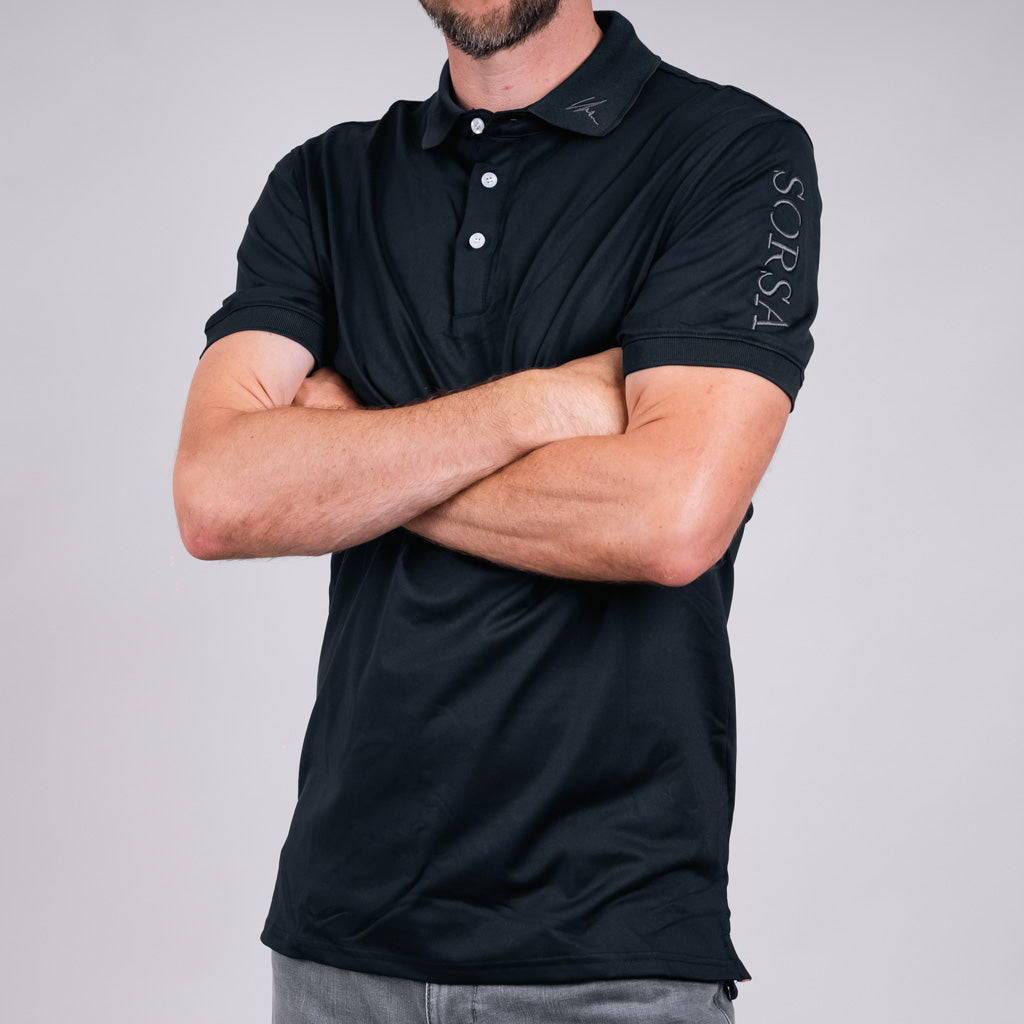 Chon Premium Golf polo - Jet Black