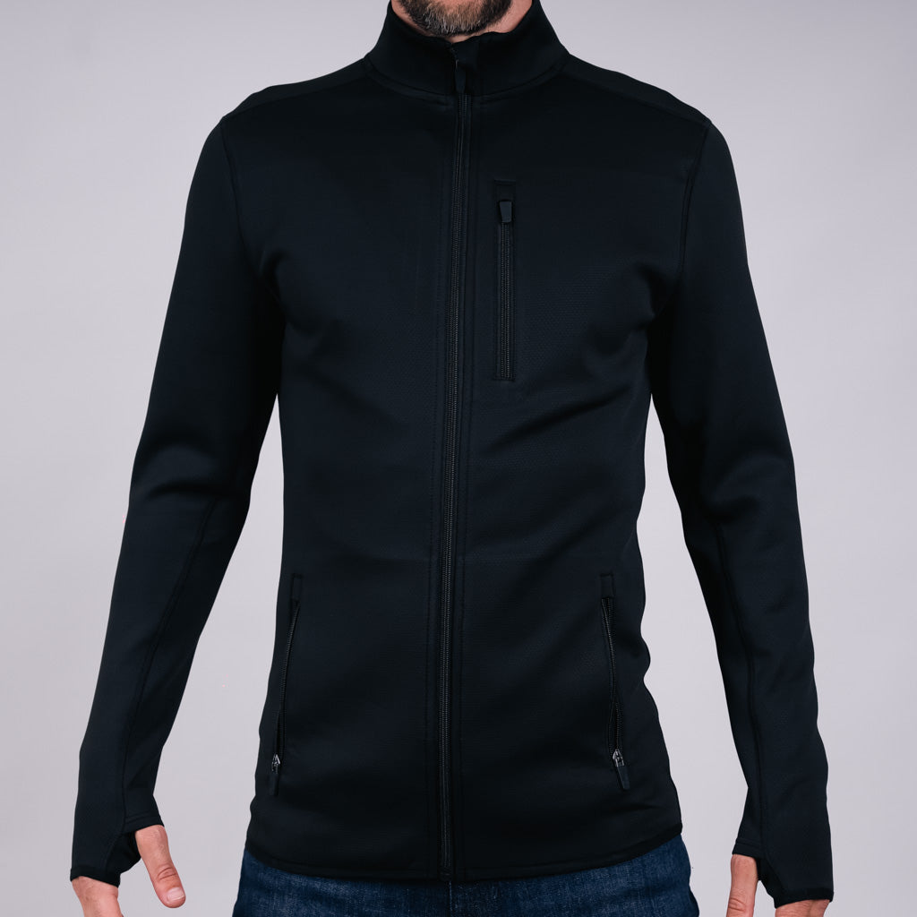 Dallas Technical Blend Active Zipper - Jet Black
