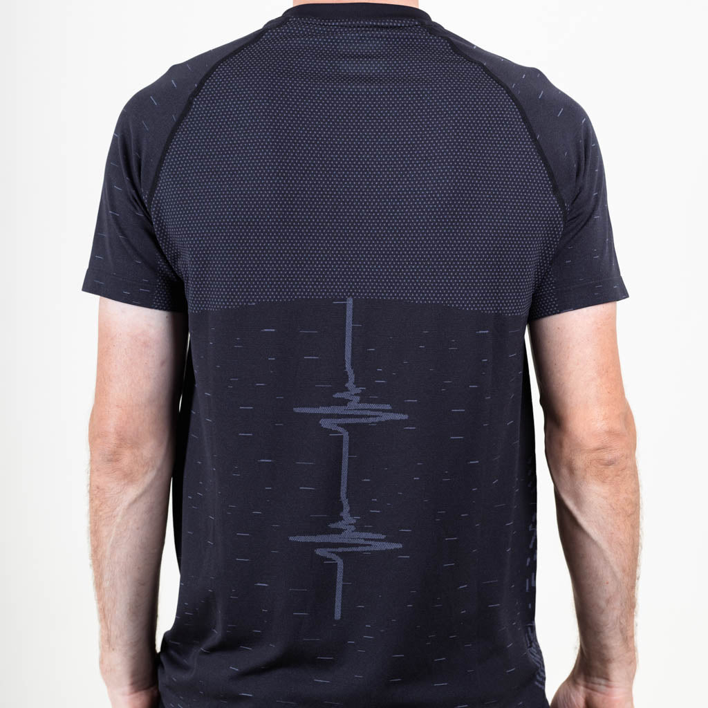 Dola Seamless Crew Neck T-Shirt - Jet Black