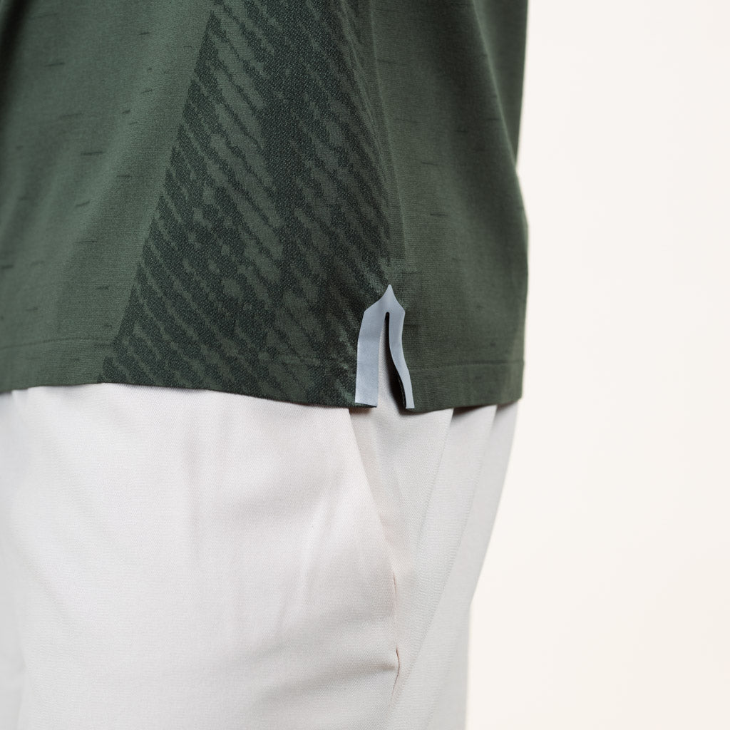 Esk Marl Knit Seamless Crew Neck T-Shirt - Four Leaf