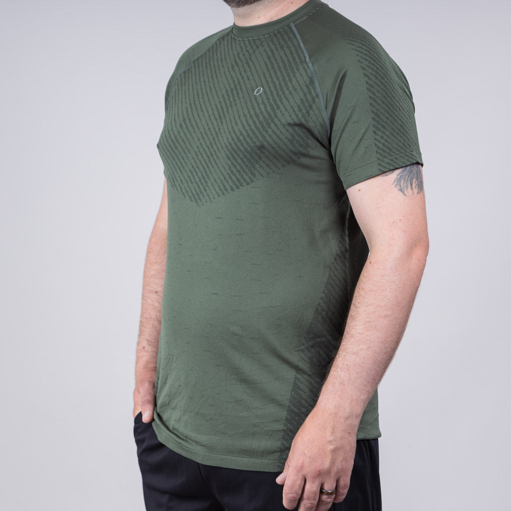 Esk Marl Knit Seamless Crew Neck T-Shirt