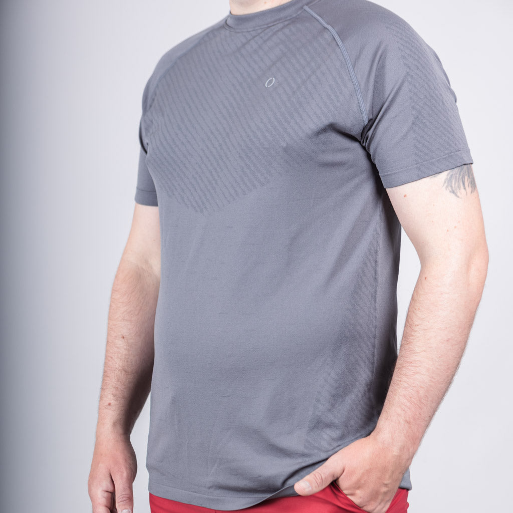 Esk Marl Knit Seamless Crew Neck T-Shirt