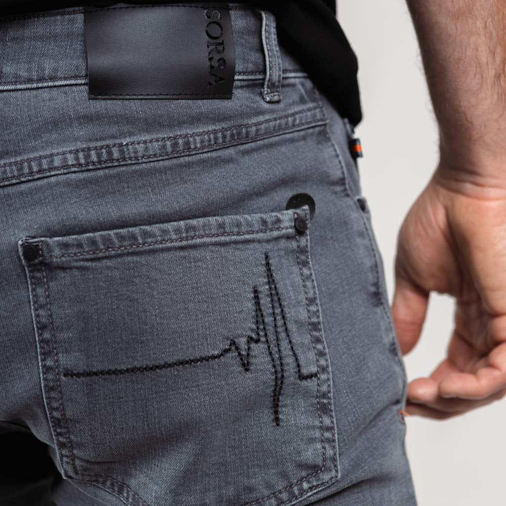 Fell Stretch Denim Classic Jean - Faded Black