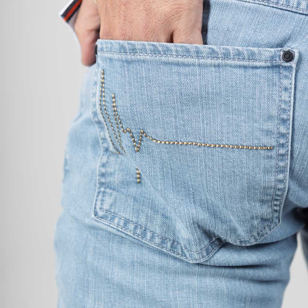 Fell Stretch Denim Classic Jean - Light Wash