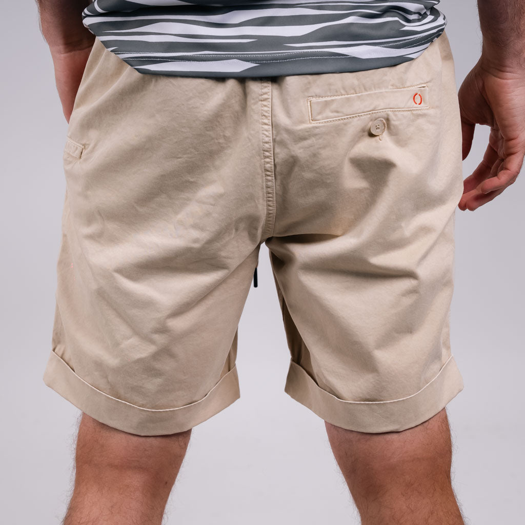 Gare Cotton Twill Chino Short - Pebble