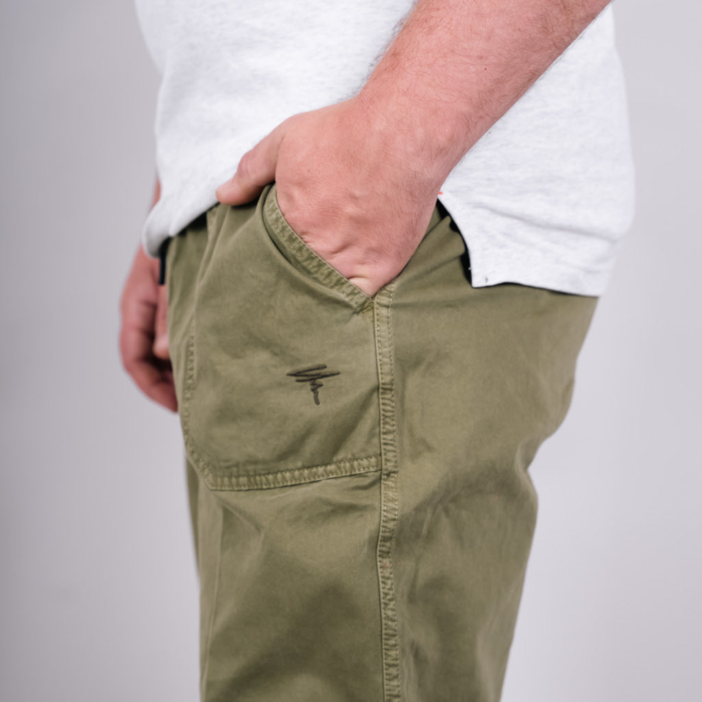 Gelly Cotton Twill Chino - Four Leaf