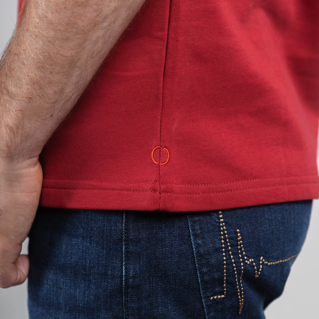 Harrow Raglan Crew Neck T-Shirt - Cabernet