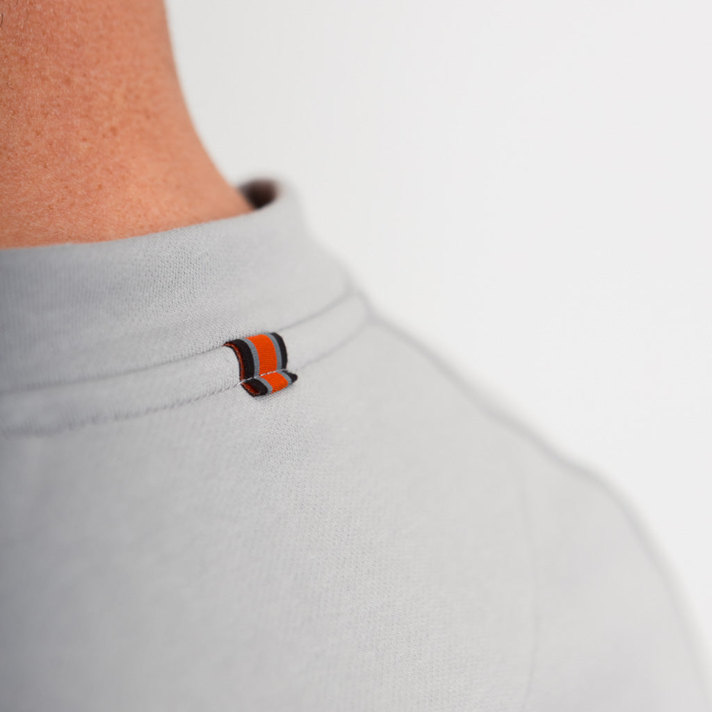 Harrow Raglan Crew Neck T-Shirt - Frost Grey