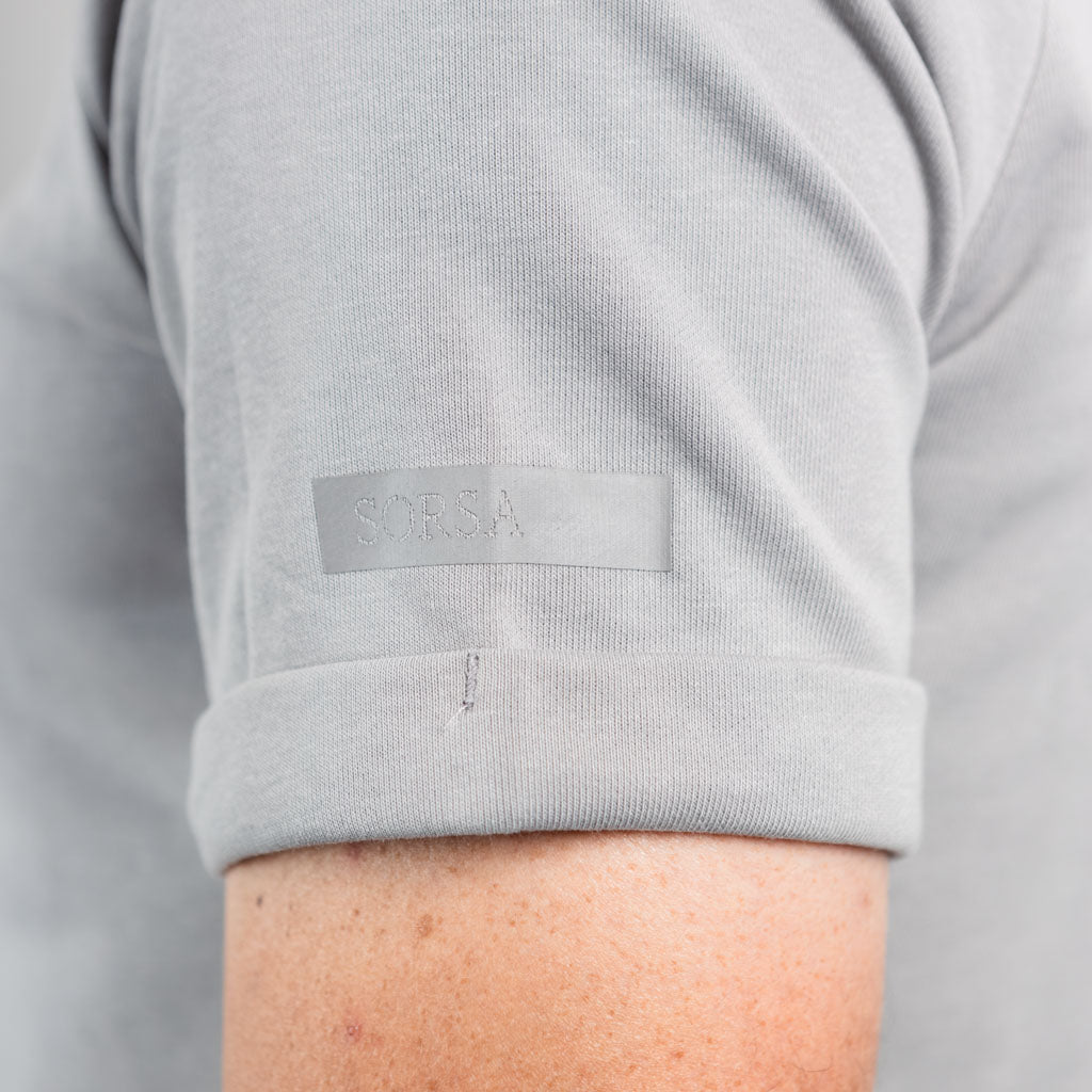 Harrow Raglan Crew Neck T-Shirt - Frost Grey