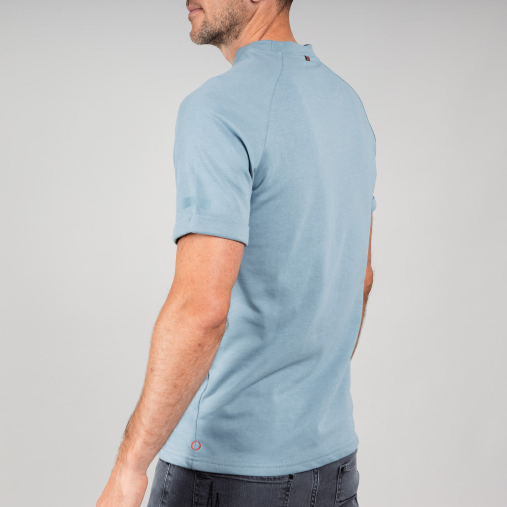 Harrow Raglan Crew Neck T-Shirt - Bering Sea