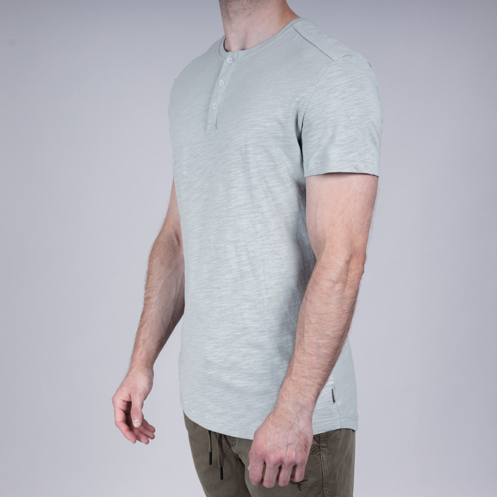 Katrine Linen Jersey Henley T-Shirt