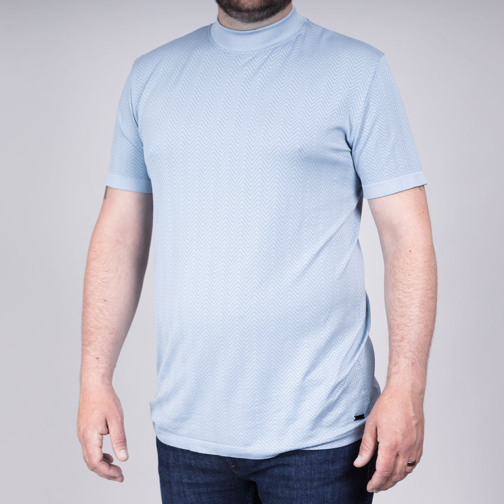 Lednoch Seamless Jersey Herringbone Crew T-Shirt