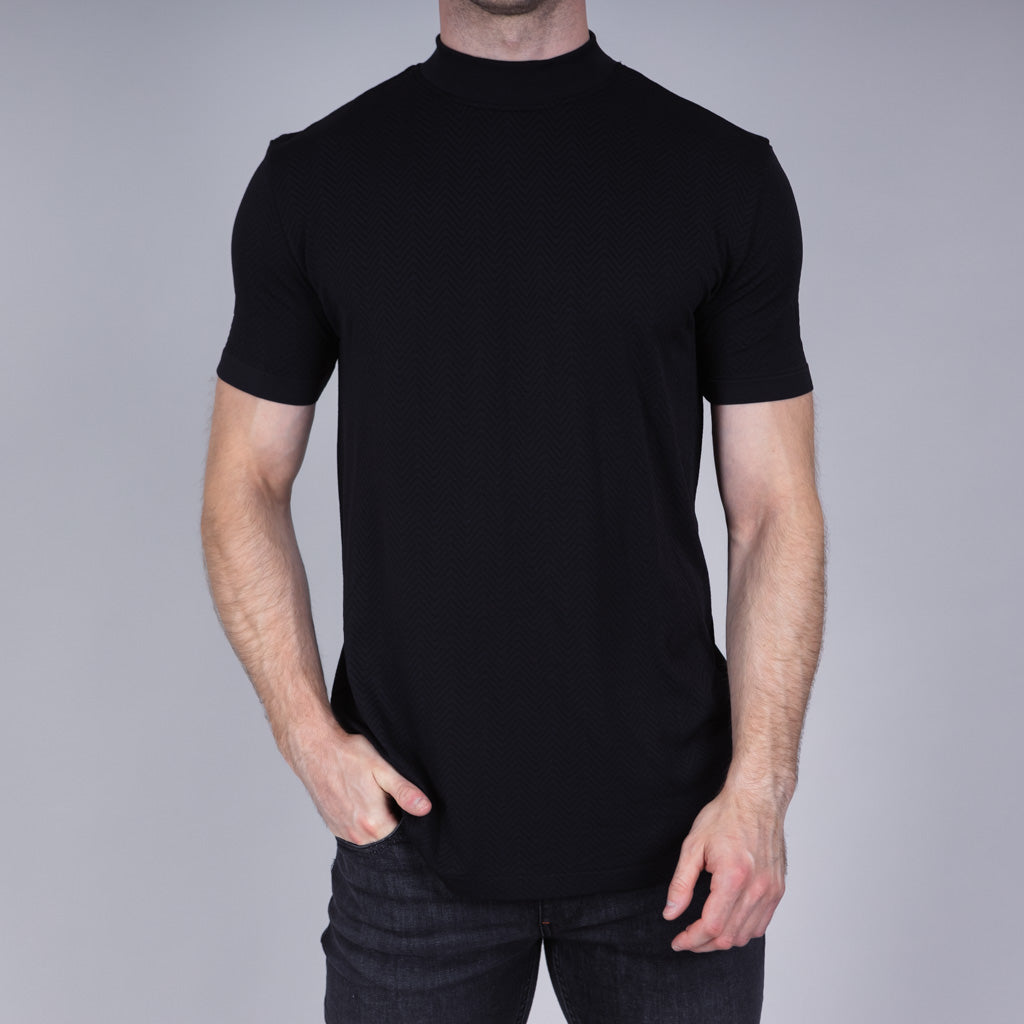 Lednoch Seamless Jersey Herringbone Crew T-Shirt