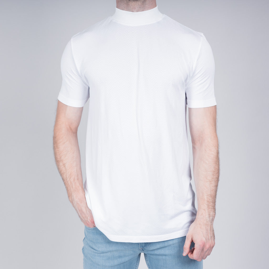 Lednoch Seamless Jersey Herringbone Crew T-Shirt