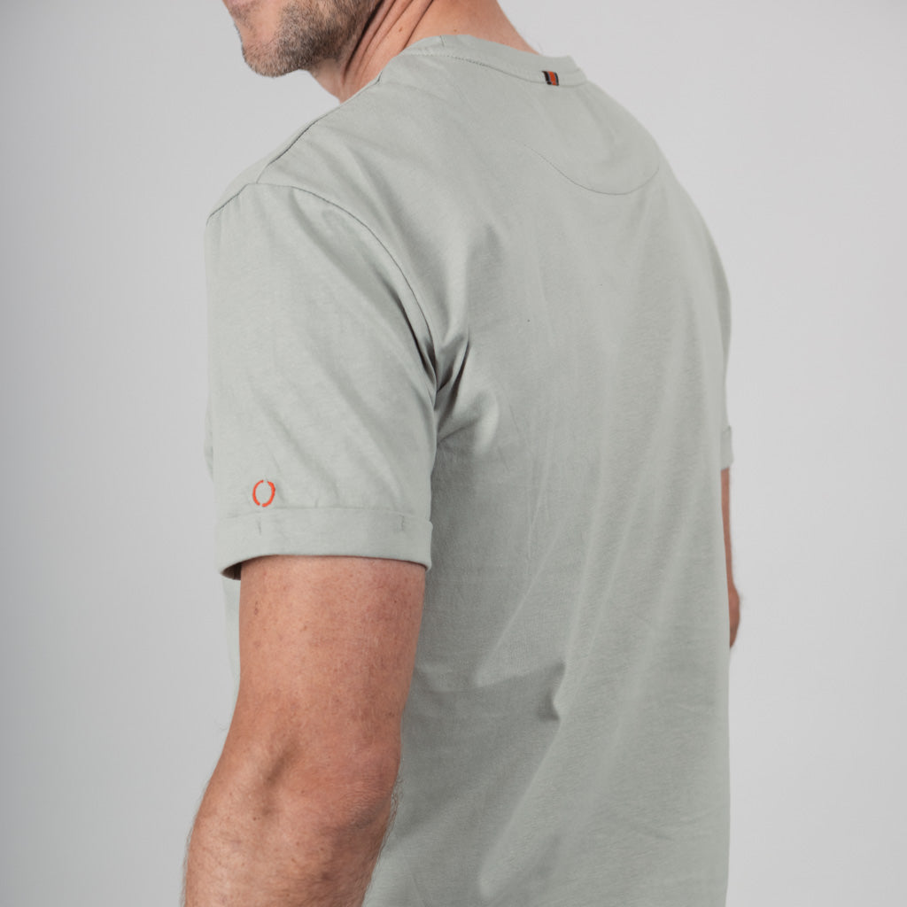 Lomond Jersey Curved Hem Crew Neck T-Shirt - Iceberg Green