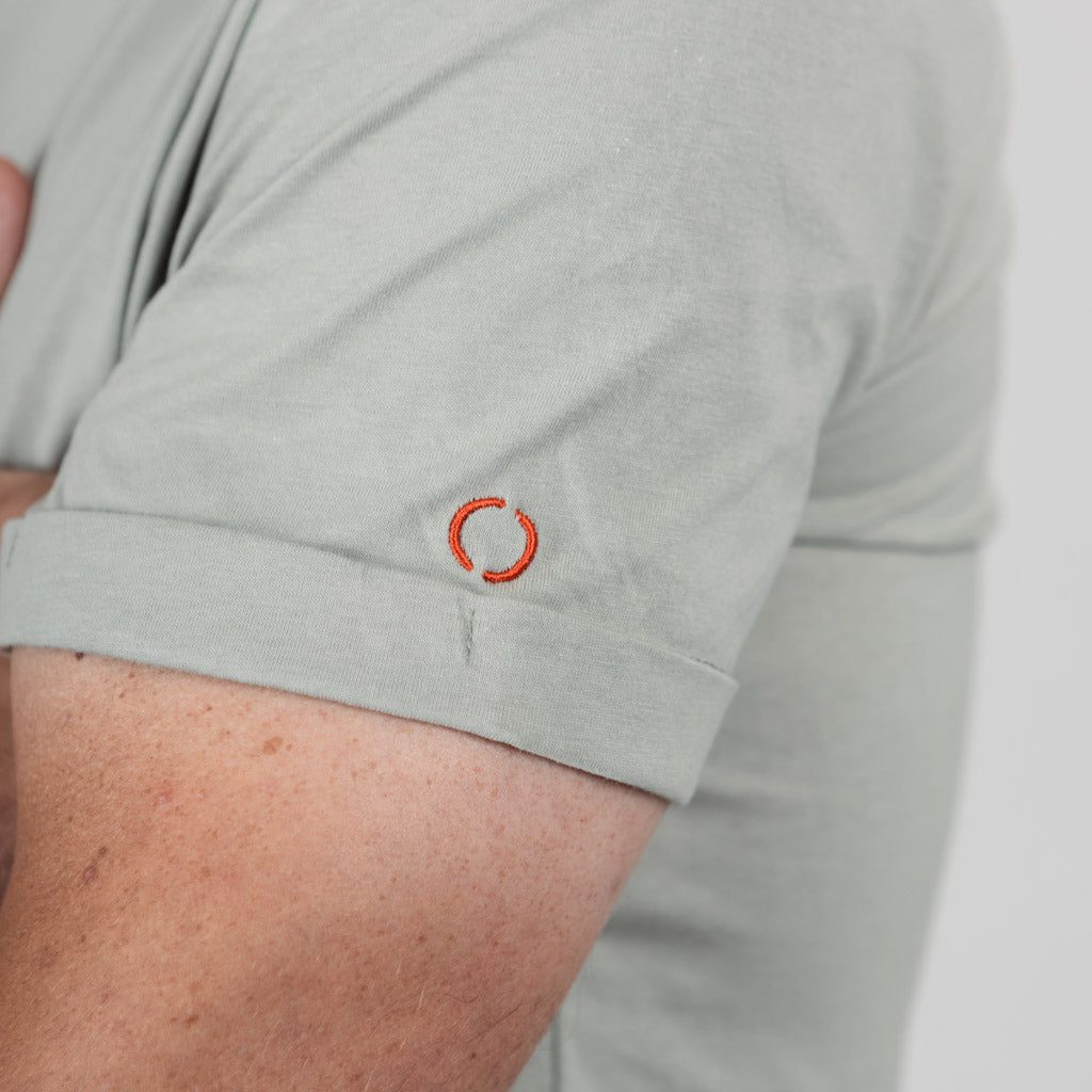 Lomond Jersey Curved Hem Crew Neck T-Shirt - Iceberg Green