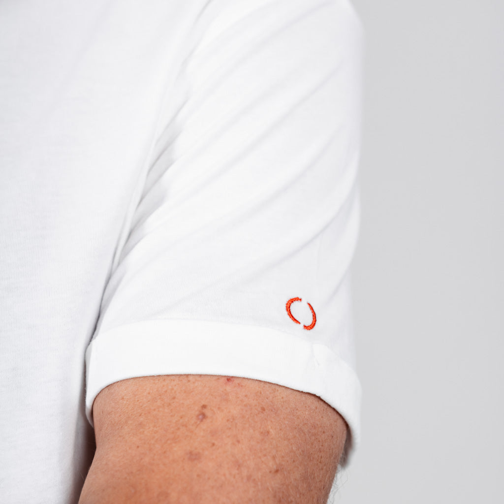 Lomond Jersey Curved Hem Crew Neck T-Shirt - Optic White