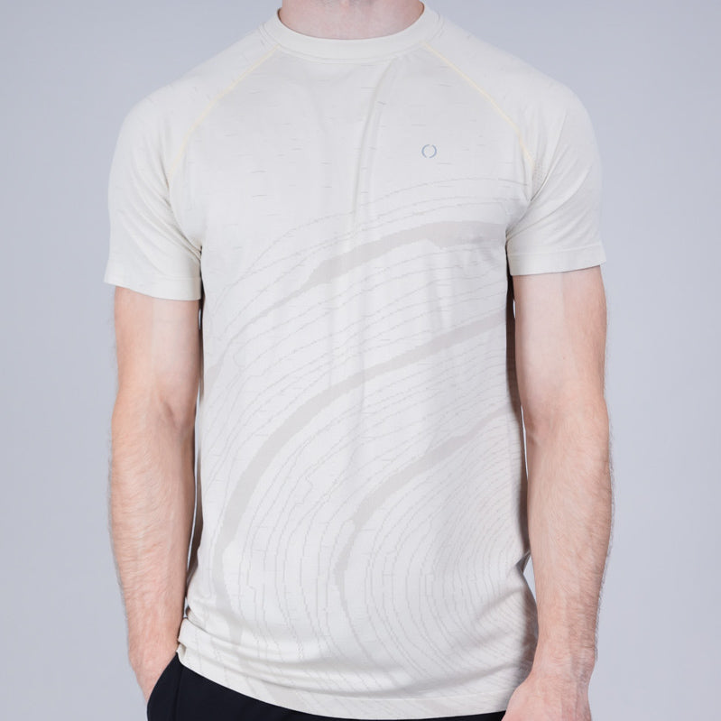 Lub marl Knit Seamless Crew Neck T-Shirt